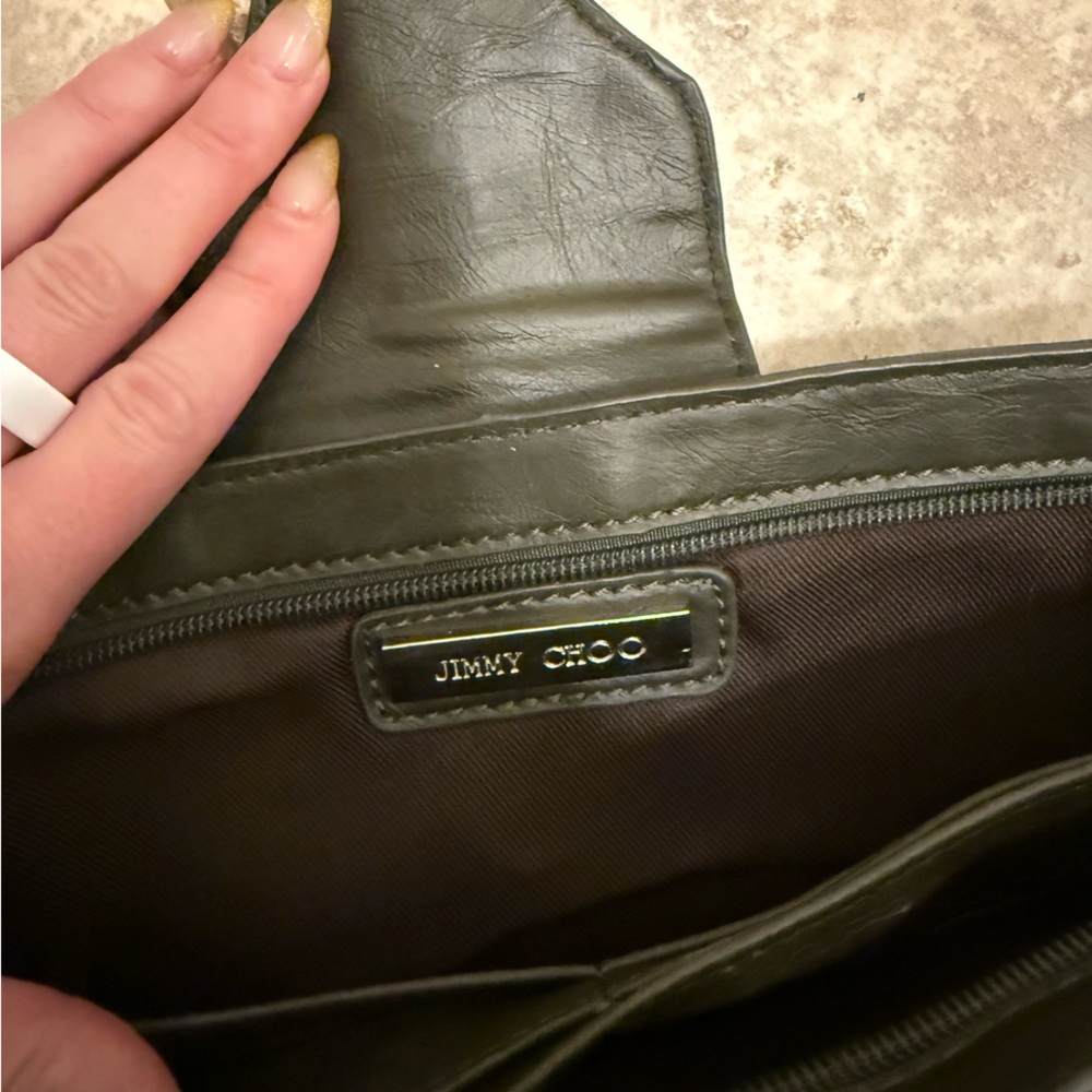 Jimmy Choo Olive Green Wallet - Picture 5 of 6